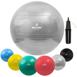 Matchu Sports Gymnastikball Silber 65 cm