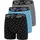 Nike Essential Cotton Stretch Boxershorts schwarz/grau/blau S 3er Pack