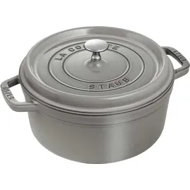 Staub Cocotte 26 cm rund graphitgrau