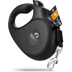Professionelle Rollleine M - 5m für Hunde bis 25kg, Ergonomisch
