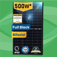 500W Bifaziales Glas Solarmodul - Hochleistungs-Photovoltaikpanel