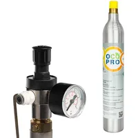 Umrüstset für QUOOKER CUBE auf handelsübliche Soda 425g/450g CO2-Zylinder (2. Gen. mit Zylinder)