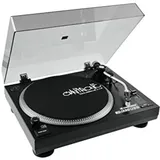 Omnitronic BD-1390 USB-Plattenspieler Riemenantrieb Schwarz