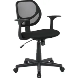 SIGMA Bürostuhl SC17, Kunststoff, verstellbare Sitzhöhe, schwarz