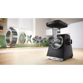 Bosch MultiPower Series 6 MFWS682B, 3,5kg/Min., Zitruspresse, Raspel, Wurststopfer«, 500 W, Schwarz