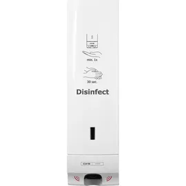 CWS ParadiseLine Desinfektionsmittelspender Disinfect Non touch, mit Panel weiß | 1 Stück