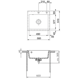 Franke Mythos MTK 610-58 (1240380250)