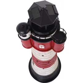Westerholt Solar Leuchtturm Roter Sand Polyresin 78 cm inkl. LED weiß