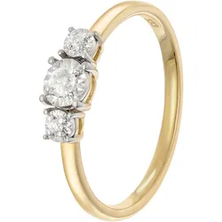 GLIZZ GL8702 Damen Diamantring Gold 333/8K, 54/17,2