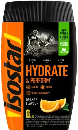 Isostar Hydrate & Perform Orange Pulver 400g Neue Formel