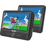 D-JIX Portable Dvd-player Djix Pvs906-50sm 9" - Doppeldisplay - Akkulaufzeit 2h - Schwarz