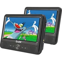 D-JIX Portable Dvd-player Djix Pvs906-50sm 9" - Doppeldisplay - Akkulaufzeit 2h - Schwarz