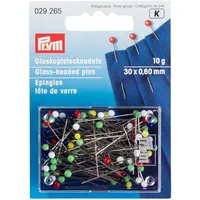 Prym Glaskopfstecknadeln + 30 mm x 0,6, Bunt
