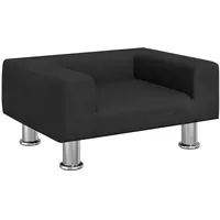 vidaXL Kindersofa Schwarz 50x40x26,5 cm Samt