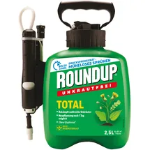 Roundup Unkrautfrei TOTAL 2,5 L anwendungsfertig zur effektiven Unkrautbekämpfung im Garten, biologisch abbaubar