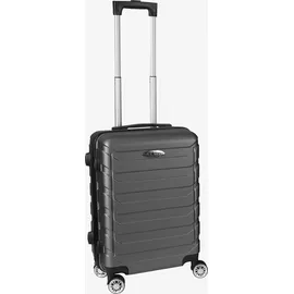 H4L Koffer Trolley Reisekoffer Hartschalenkoffer ABS Anthrazit 38x23x55cm