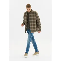 Whistler Fleeceshirt "Hobbis", Herren, Gr. L, braun, 60% Baumwolle, 40% Polyester, gestreift, unifarben, normal, ohne Ausschnitt, Shirts, mit zwei praktische Seitentaschen