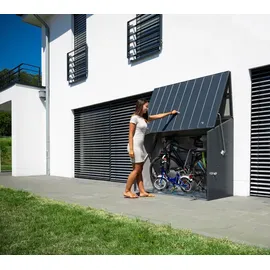 Trimetals Sesame Fahrradbox Metall Dunkelgrau 76x185x139 cm