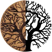 Wallity Elegant Decorative Wooden Wall Accessory, 56 cm Diameter