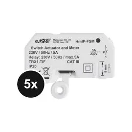 Homematic IP Smart-Home-Steckdose Unterputz Beige 5 St.