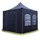 TOOLPORT Faltpavillon 3 x 3 m inkl. Seitenteile schwarz 578677
