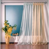 Weckbrodt Vorhang »Lara«, (1 St.), Schlaufenschal, Gardine, transparent, halbtransparent, Organza, grün