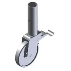 Lenkr. Ø 125mm feststellb., Zapfen, Kunststoff/ Kunststoff/ Stahl