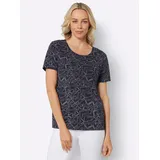 Classic Basics Sieh an! Druck-Shirt in marine-bedruckt | Gr.: 46