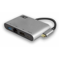ACT AC7040 USB C), Dockingstation + USB Hub, Grau