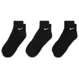 Nike Everyday Lightweight Trainings-Knöchelsocken Black/White 34-38