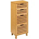 Five Simply smart Stehender hoher Badezimmerschrank sicela mit 4 Schubladen, 40 x 30 x 97,5 cm