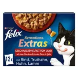 FELIX Extras Gelees Geschmacksvielfalt vom Land 12 x 85 g