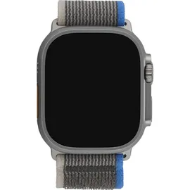 Apple Watch Ultra GPS+Cellular 49 mm Titaniumgehäuse, Trail Loop blau/grau S/M