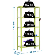 Simonrack – Homeclick COLOR Mini 5/400 Grün/Weiß)