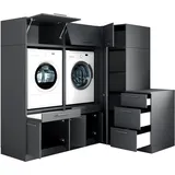 laundreezy Mehrzweckschrank-Set 203 x 200 x 68 cm Grau