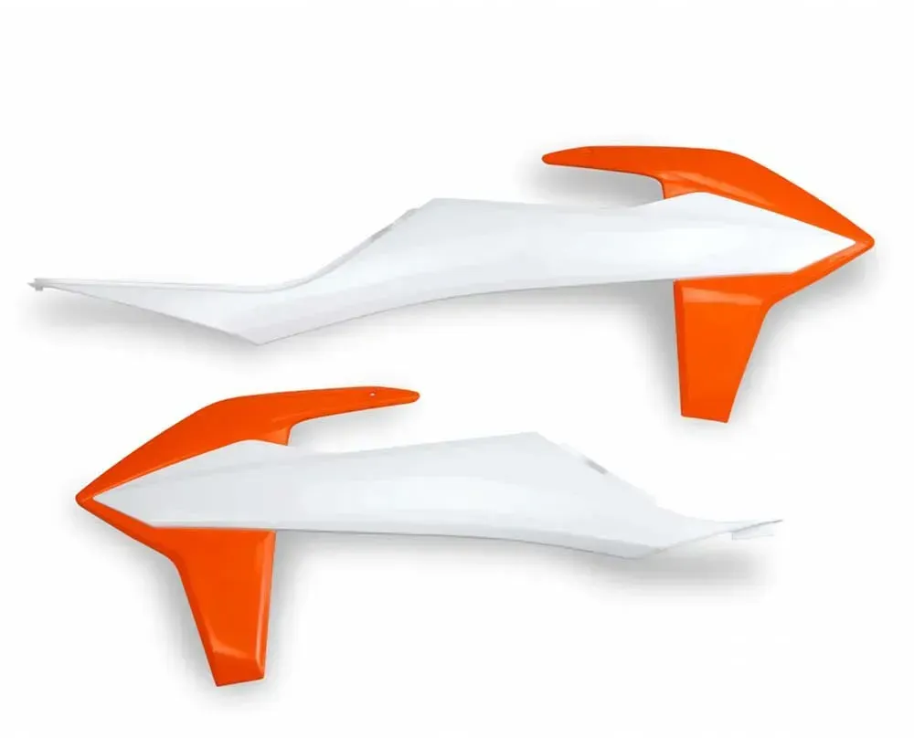 Ufo Kt04092-999w Seitliche Kühlerabdeckungen - Orange / White - One Size