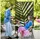 Outsunny Garten-Paravent 122 x 45 x 198 cm Schwarz Stahl 1 St.