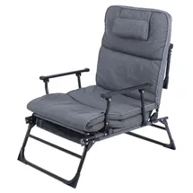 Lex 2in1 Klappliege 200 x 66 x 29 cm Grau