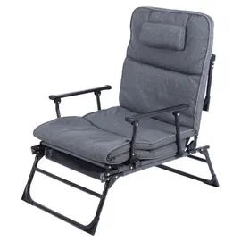 Lex 2in1 Klappliege 200 x 66 x 29 cm Grau
