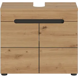 WELLTIME Waschbeckenunterschrank REHAT 2 Türen 63 x 55 cm Grau