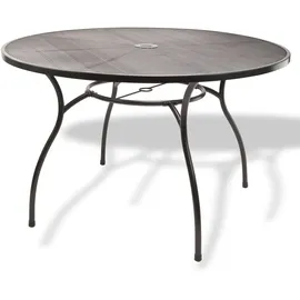 DEMA Las Vegas Gartentisch Ø 120 x 71 cm Grau/Schwarz