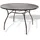 DEMA Las Vegas Gartentisch Ø 120 x 71 cm Grau/Schwarz