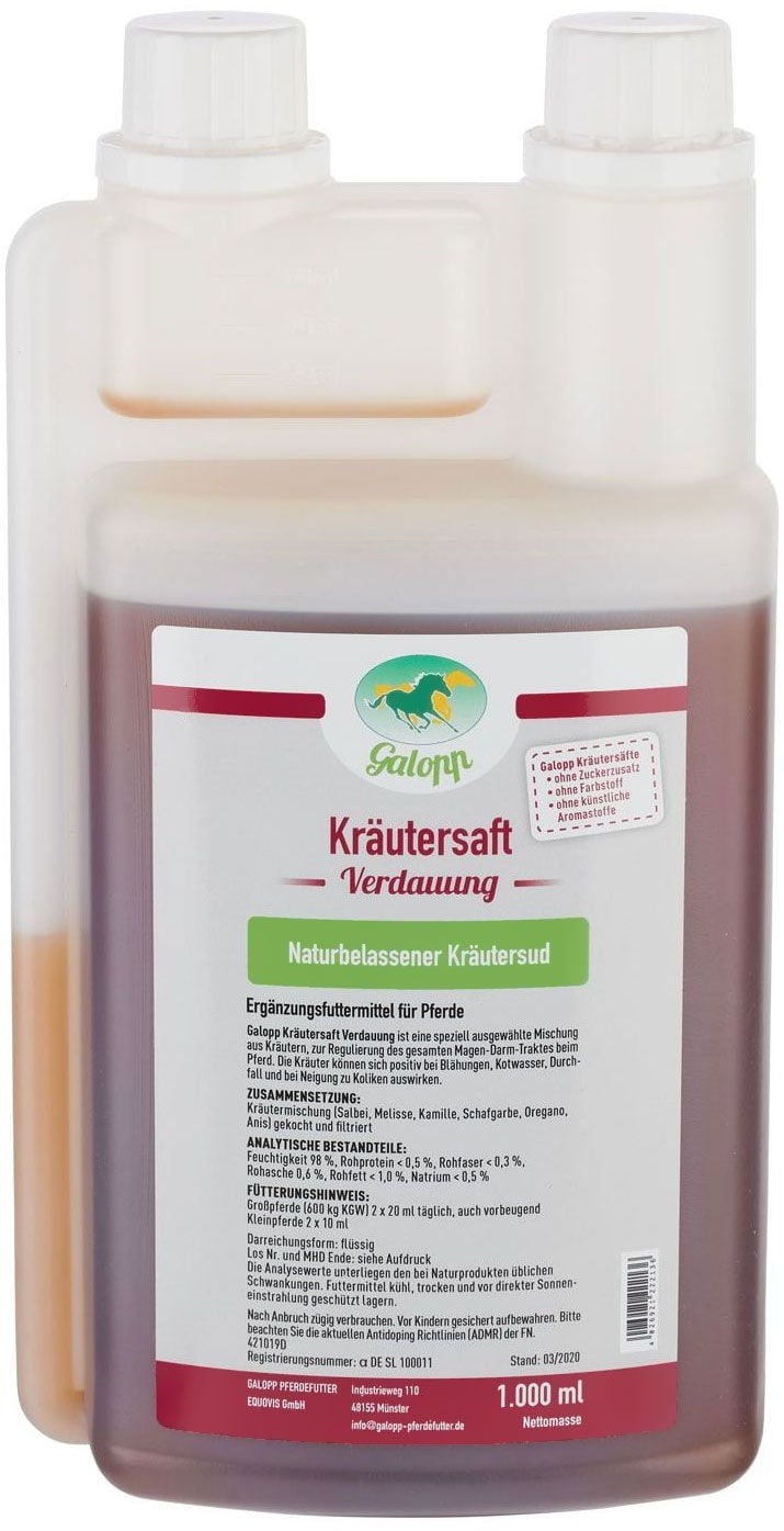 Galopp Kräutersaft Verdauung Flüssigkeit 1 l