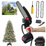 Hooha Parkside Kettensäge für Gartenschnitt/Strauchschnitt/Zweigschnitt/Holzschnitt Mini 6 Zoll Akku 21V Astschere Einhandsäge Verwendetwintergarten Gartenwerkzeug Set Gartenliebhaber Geschenke