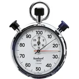 Hanhart Stoppuhr Messber. 1/100 Min. mechanisch verchr. Gehäuse