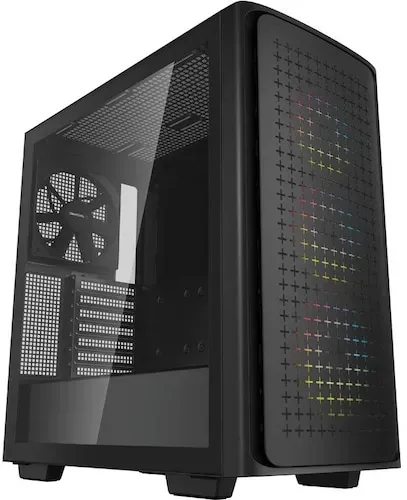 Deepcool MID-TOWER-GEHÄUSE CK560 Seitenfenster, Schwarz, Mid-Tower, Netzteil im Glauben enthalten Nr (ATX, mATX, E-ATX, Mini-ATX), PC Gehäuse, Schwarz