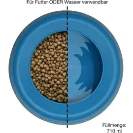 Kurgo Spritzfreier Wander-Wassernapf für Hunde 710 ml Blau