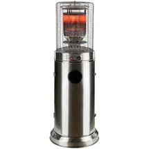 DEMA Edelstahl Gas Heizer Terrassenheizstrahler Santorin 5 - 10 kW 360°