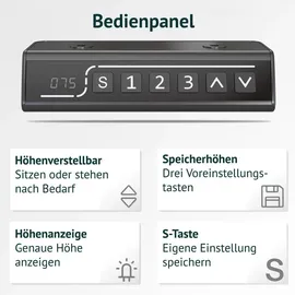 Svita Schreibtischgestell JIRI Grau