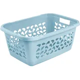 KEEEPER Wäschekorb, Luftdurchlässiges Dekor, 52 l, Jost, Nordic Blue